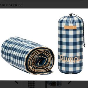 NWT Rumpl puffy blanket blue gingham